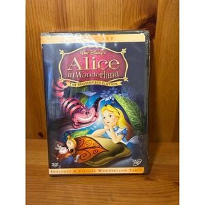 Disney Alice In Wonderland Masterpiece Edition 2 Disc DVD Set New Factory Sealed